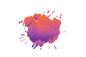 Fototapeta na wymiar Paint color splash vector illustration on white background 