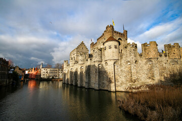 Obraz premium Castle Gravensteen in Ghent, Belgium
