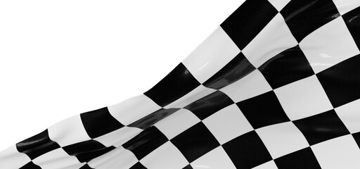 Obraz premium grid abstract background chess checkered flag finish line victory 3d rendering