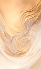 background gold abstraction with elements of brush strokes and spots painting	