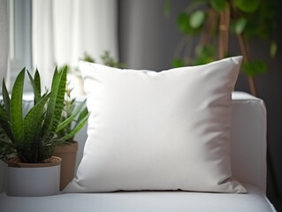 Pillow Mockup. Generative AI