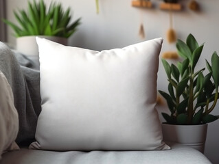 Pillow Mockup. Generative AI