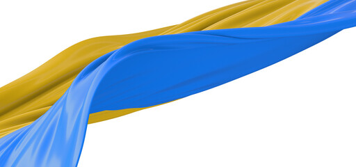 Embodied Symbol: Impressive 3D Illustration of Ukraine's Flag