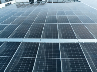 solar power station on top of roof