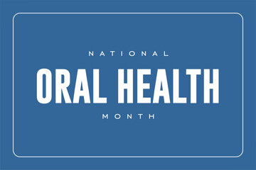 Oral Health month Holiday concept background template
