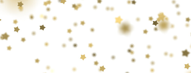 Celestial Christmas Symphony: Enthralling 3D Illustration of Falling Holiday Starbursts