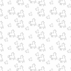 Background with unicorn for decoration.