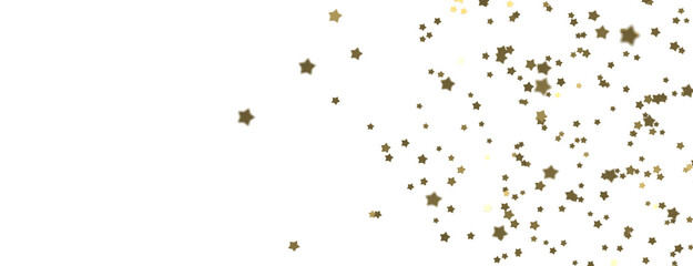 Cascading Christmas Constellations: Brilliant 3D Illustration Showcasing Falling Festive Star Patterns