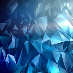 Obraz premium geometric lowpoly background with light AI Generated
