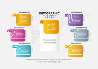 Business data visualization timeline infographic icons designed for abstract background template