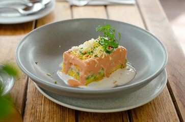 Causa acevichada peruana