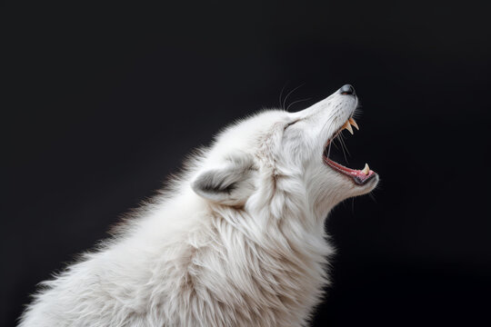 The arctic fox howl. Generative AI