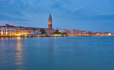 San Marco and Palace Ducate at sunset, Venice - obrazy, fototapety, plakaty