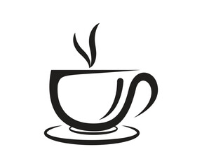 Simple Coffee cup design vector template