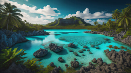 Fototapeta premium Blue Lagoon