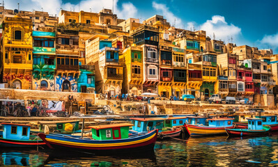 harbour in malta from sea