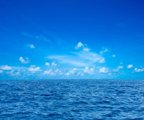 Fototapeta na wymiar Blue sunny sea water surface