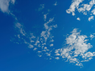 Fototapeta na wymiar fluffy clouds in the sky