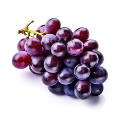 Grapes isolated on white background (generative AI)