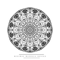 Modern Mandala Coloring Page with Nature-inspired Elements