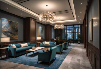 hyatt place hotel lobby is contemporary
