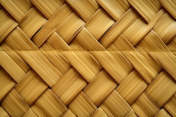 flat background woven bamboo clean background for taking photo Generative AI 