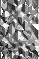 Geometric panels with 3D diamond effect.