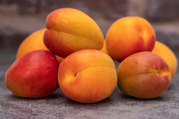 Fototapeta na wymiar Isolated apricot. Fresh apricot berries isolated on white background