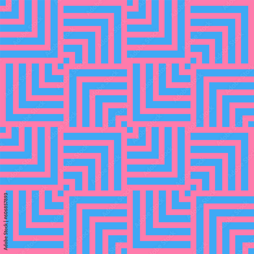 Poster abstract repeating seamless geometric pattern