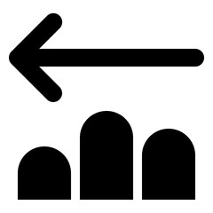 Fingers Three Arrow Left Icon