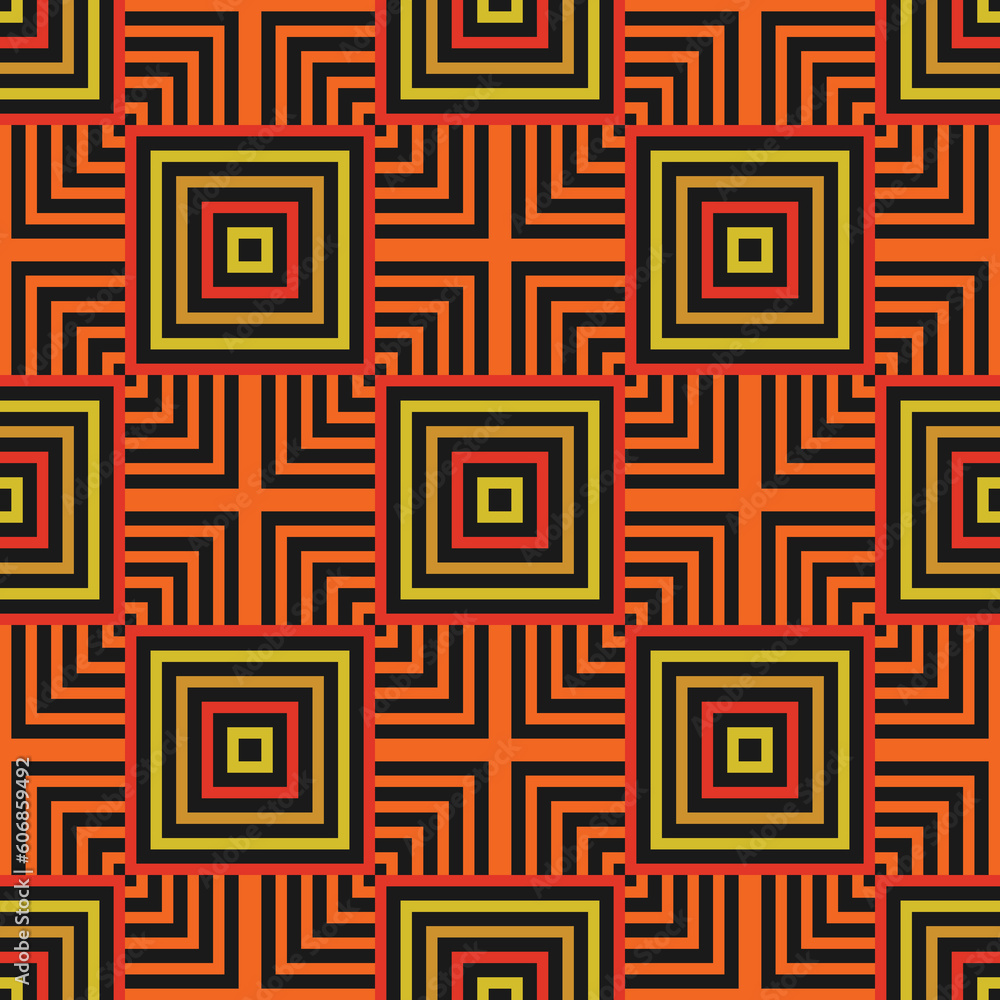 Poster abstract repeating seamless geometric pattern