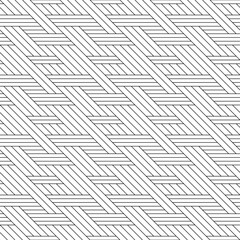 Vector seamless pattern. Modern stylish texture. Monochrome, linear abstract background.