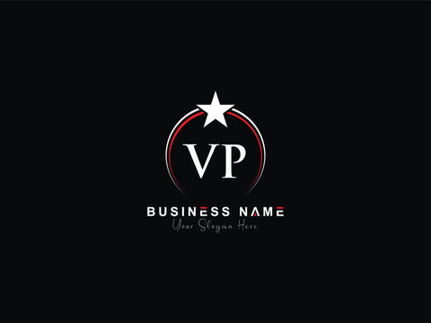 Modern Star VP Business Logo, Premium Vp pv Luxury Shop Logo