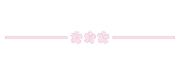 Sakura border divider type 7
