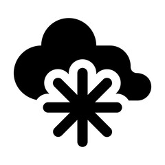 Cloud Snowflake Icon