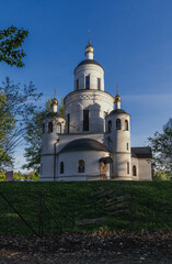 Fototapeta na wymiar Temple in honor of the Minsk Icon of the Mother of God