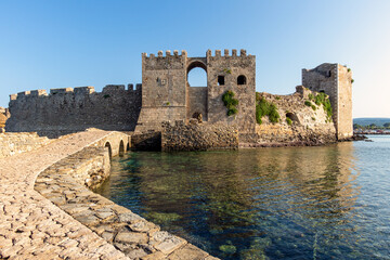 Fototapeta na wymiar Methoni Fortress on the Peloponnese Peninsula