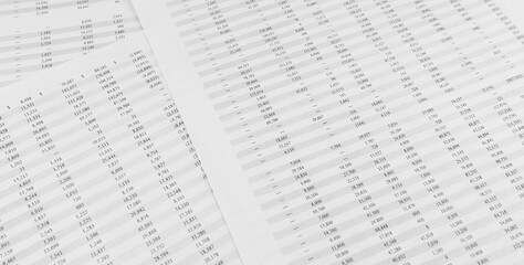 Obraz premium Financial documents lying on the table. Close-up view.