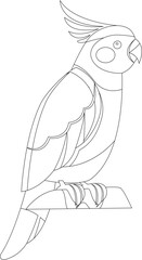 Cartoon bird animal vector graphic