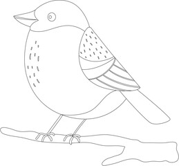 Cartoon bird animal vector graphic