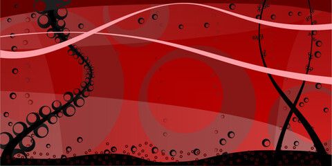 Fototapeta na wymiar Horizontal Abstract red background illustration vector