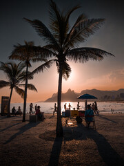 sunset at the beach