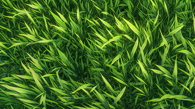 Background texture - repeatable seamless texture of summer grass, lawn