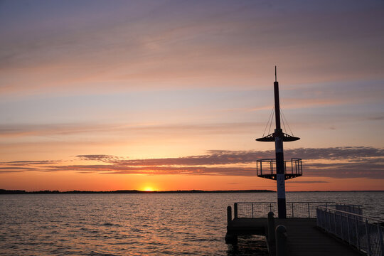 m&uuml;ritz, sm&uuml;ritz, see, seenplatte, mecklenburg, vorpommern, abendrot, meer, wasser, boot, himmel, ozean, sonne, natur, landschaft, silhouette, horizont, cloud, sommer, orange, abliefern, insel, abendd&auml;