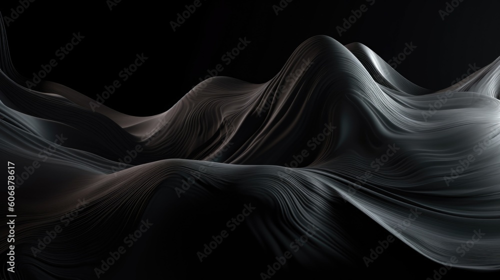 Poster gray dark abstract background and screensaver. ai generative.