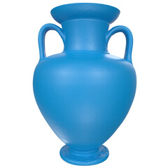 blue vase isolated on transparent