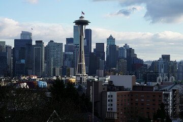 Seattle city view and space needle