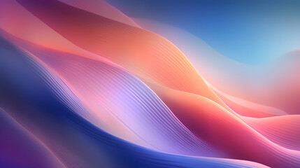 Dreamy abstract background with soft gradients and gentle lighting, using a close-up lens to capture the delicate textures and evoke a sense of tranquility. Generative AI