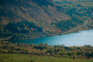 Lake and Mountains in Iceland