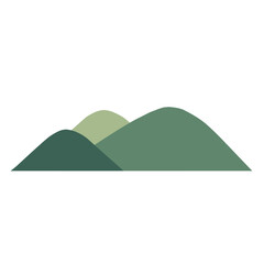Fototapeta na wymiar Flat Cartoon Mountain. Mountain Logo. Vector Illustration